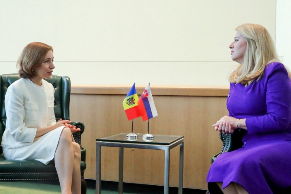 Maia Sandu s-a întâlnit cu Președinta Slovaciei, Zuzana Čaputova
